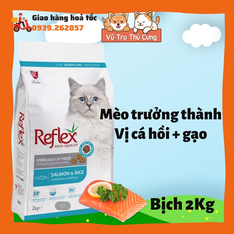 Hạt Reflex cho mèo từ Thỗ Nhĩ Kỳ-mèo con, mèo lớn (bịch 2Kg)