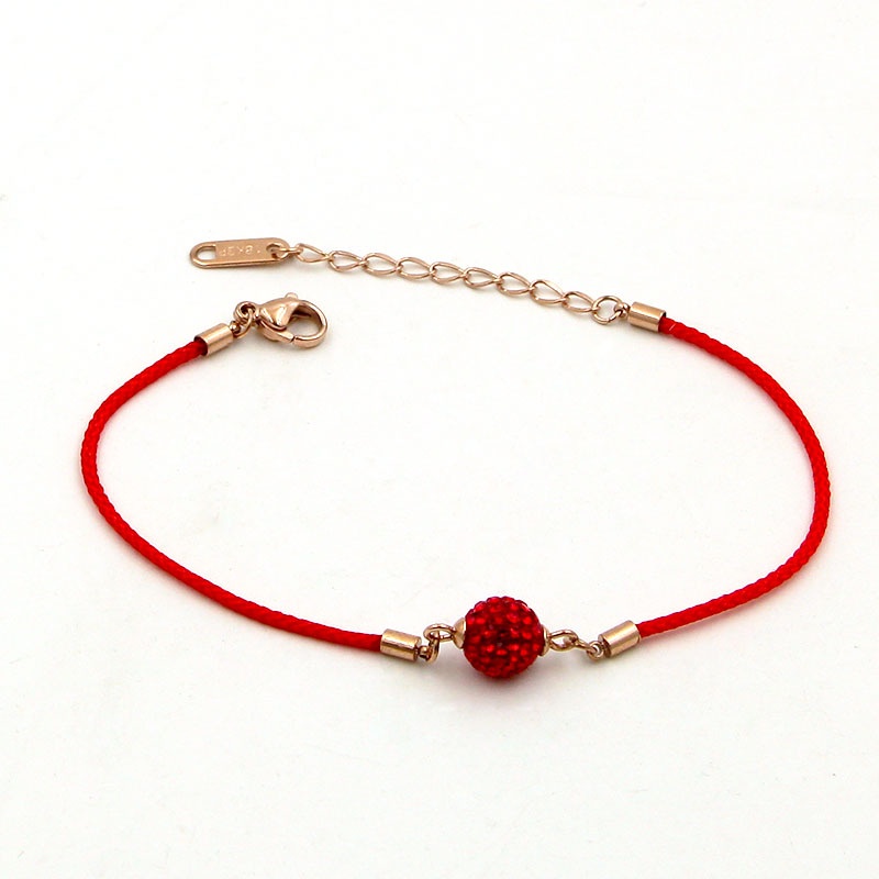 Vòng tay lắc tay nữ titan ngọc chỉ đỏ H14-207 - CAM KẾT KHÔNG GỈ, KHÔNG BAY MÀU - BẢO HÀNH 12 THÁNG