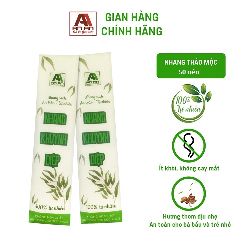 Nhang khuynh diệp AN AN 40 nén Nhang sạch 100% từ tự nhiên