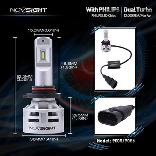 Đèn LED NOVSIGHT A386 HB4/9006