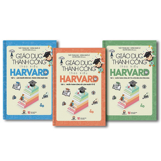 Sách - COMBO 3 cuốn TRỌN BỘ Giáo dục thành công theo kiểu Harvard