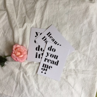 Postcard chữ Tiếng anh
