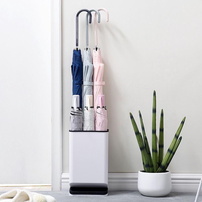 Giá Để Dù 6 Ngăn Tiện Dụng Ống cắm ô dù đi mưa dùng trong tòa nhà, khách sạn - Thùng đựng ô dù