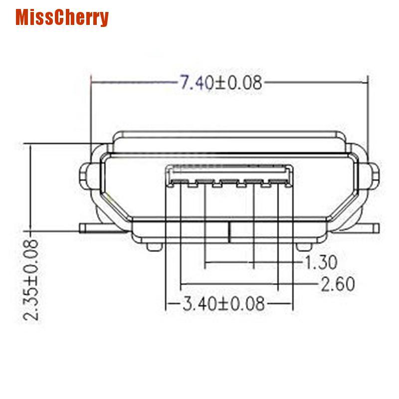Bộ 20 ổ cắm micro usb type b 5-pin 180 chất lượng cao