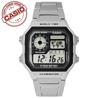 Đồng Hồ Nam Dây Kim Loại Casio Chính Hãng Anh khuê AE-1200WHD-1AVDF