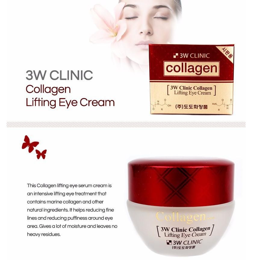 Kem dưỡng, chống lão hóa vùng mắt 3W Clinic Collagen Lifting Eye Cream 35ml