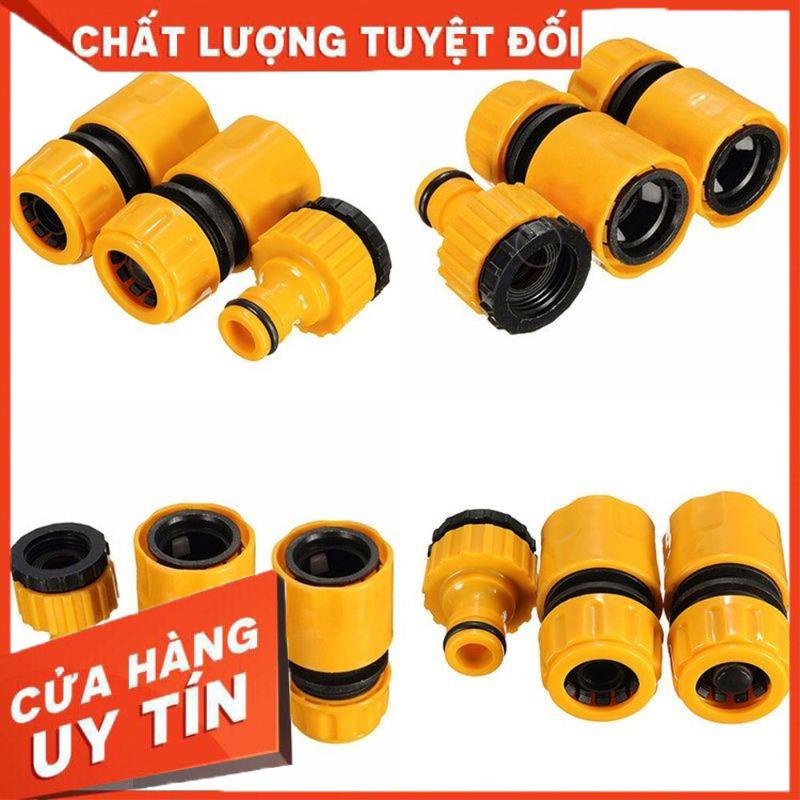 Combo 3 cái đầu nối nhanh phi 16 răng trong cho ống nước rửa xe tưới cây