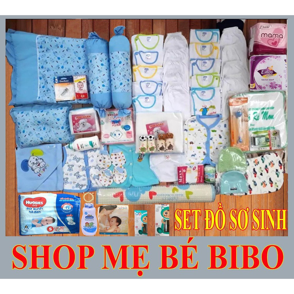 SET ĐỒ SƠ SINH CHO BÉ TRAI _ GÓI 1.747.000 Đ
