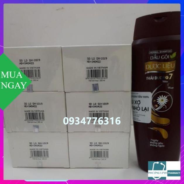 Dầu gội Dược Liệu Thái Dương 7 màu Nâu 200ml: 7 ngày hết gàu, hết ngứa
