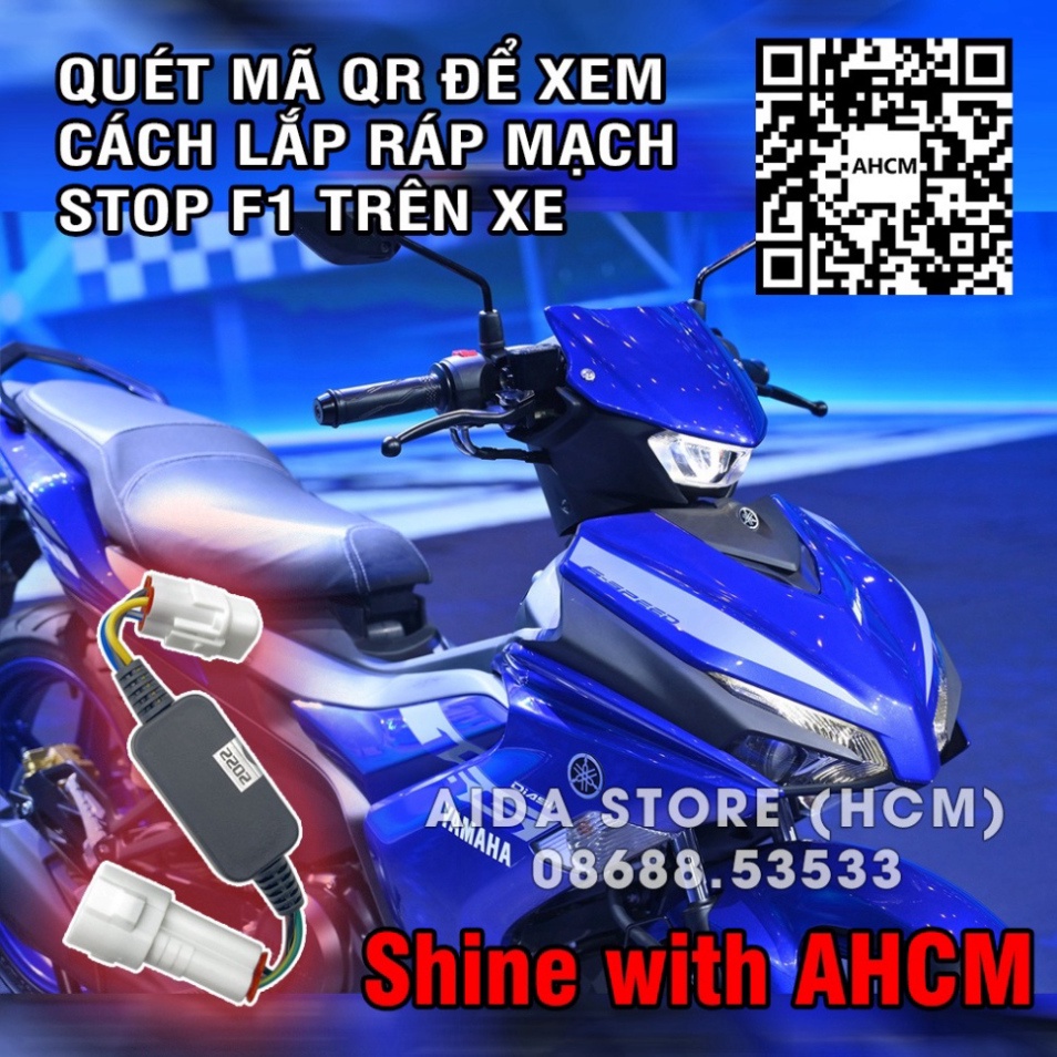 EX150/155 - Bộ Mạch Tạo Chớp Stop F1 Yahama Exciter 150, Ex 150, Ex 155, NVX, Nouvo 5, Janus... Sẵn Giắc Zin 10 Kiểu