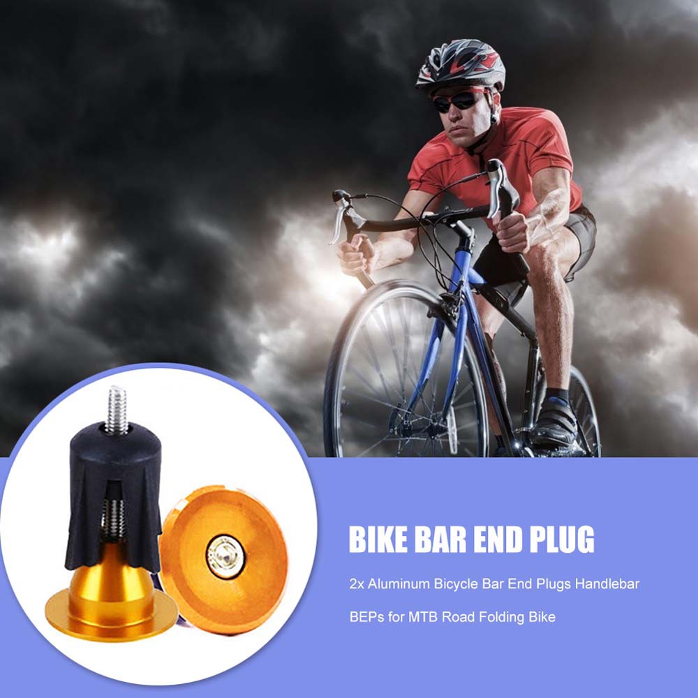 1 Cặp Nắp Đậy Tay Cầm Xe Đạp Bằng Hợp Kim Nhôm Nhiều Màu