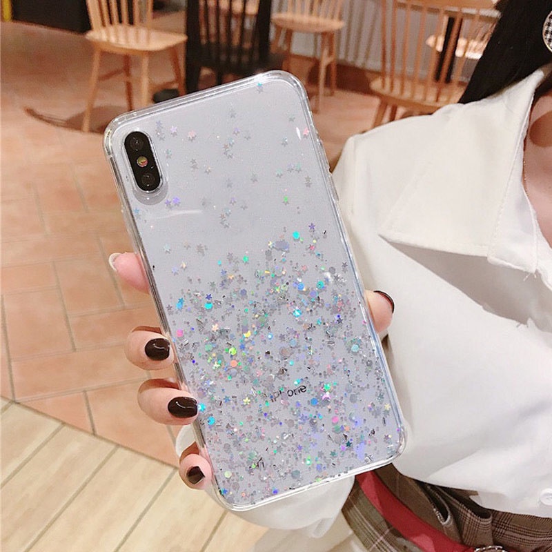 Ốp Lưng Kim Tuyến Trong Cho Điện Thoại Samsung Galaxy S23 A04 A04s A13 A73 S22 Ultra S22 + S21 + S9Plus S8 + A7 Star