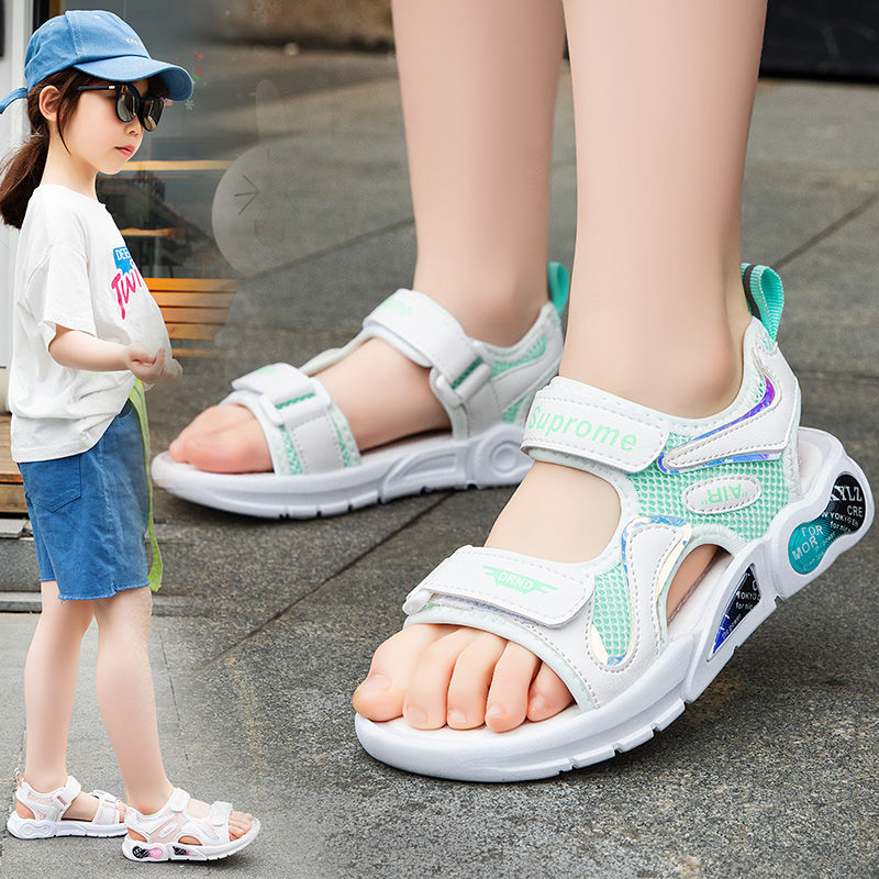 Boys and Girls New Style Sandals Fashionable Korean Style Soft Bottom Non-Slip Beach Shoes Summer Casual Girls Internet Celebrity Children's Shoes【4Month10Day After】 r2LN