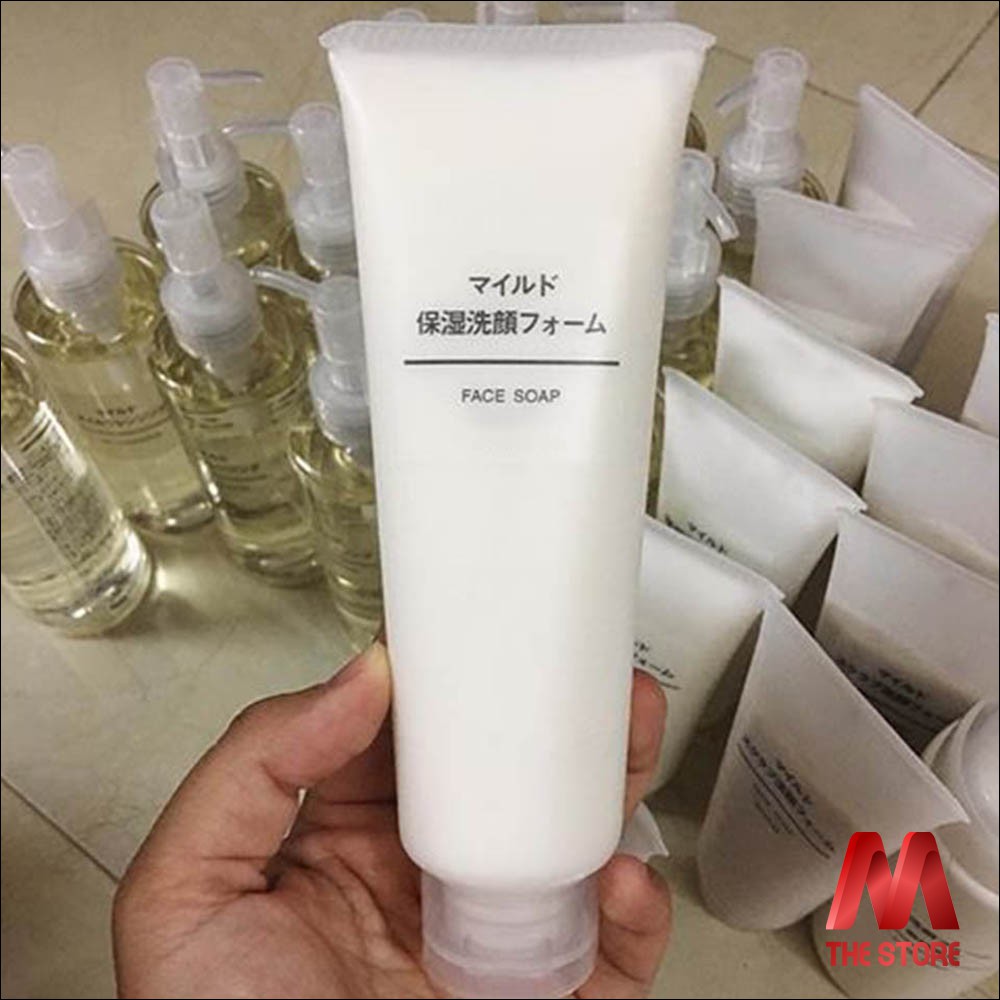 Sữa rửa mặt dưỡng ẩm Muji Face Soap 100g