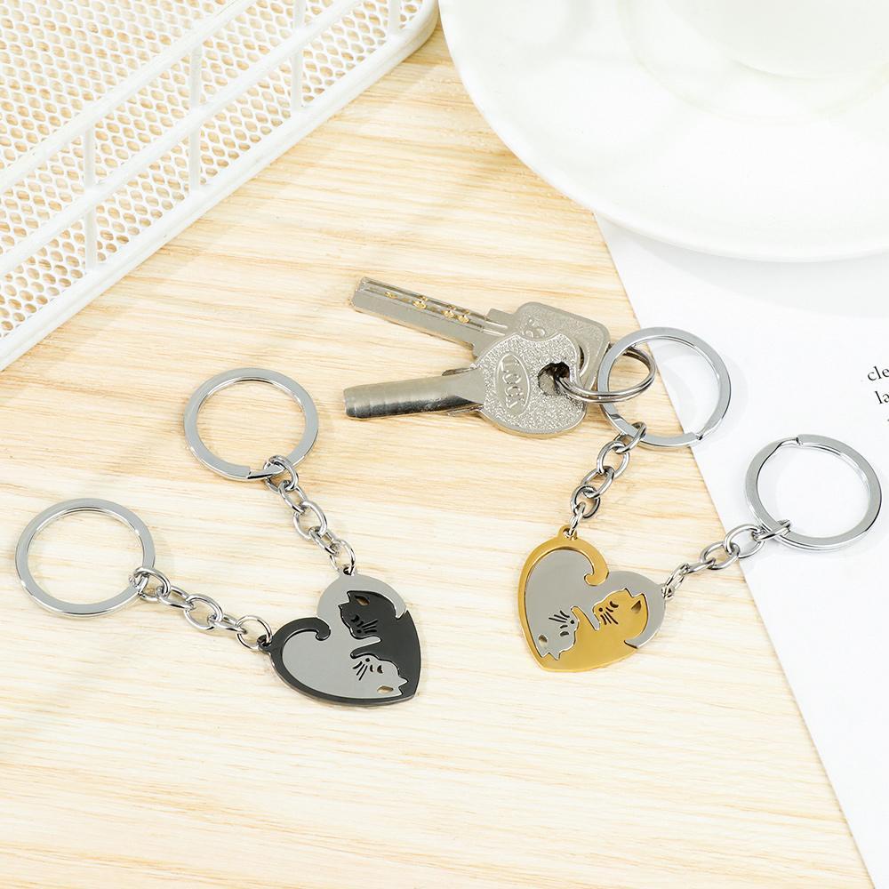 DIACHAVN Set 2 Móc Khóa Hình Mèo Dễ Thương