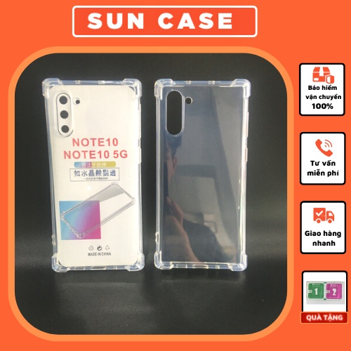 Ốp lưng trong suốt Xiaomi 9A/Note10/Note10pro/Note11/Mi11/Mi10 chống sốc 4 góc (loại dày)