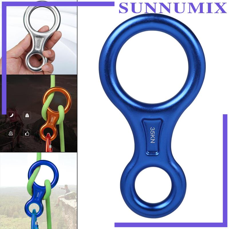 [Sunnimix] Mô Hình 8 Descender Rappelling Gear Belaying Rock Tree Leo Núi Độ Bền Cao