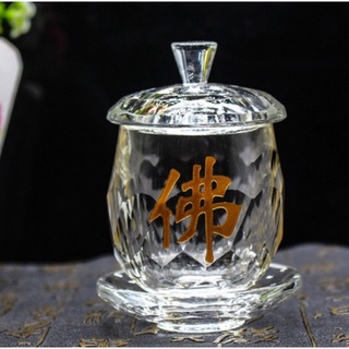 CHÉN NƯỚC CÚNG PHẬT - PHA LÊ CAO CẤP 7cm