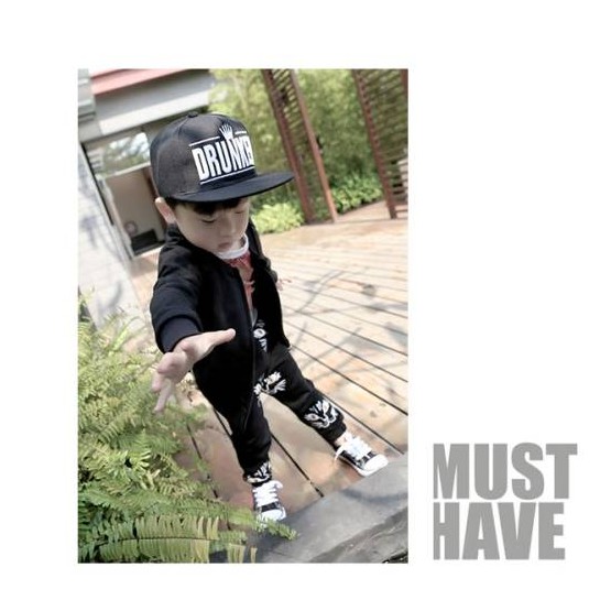Nón Lưỡi Trai Phong Cách Hip Hop Hàn Quốc Cho Bé