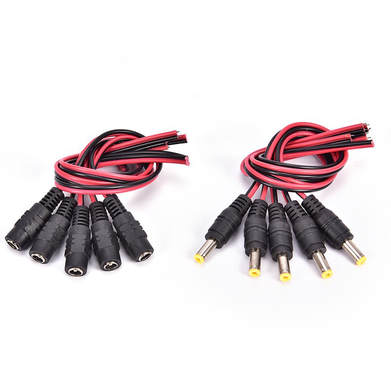 Set 5 Dây Cáp Kết Nối 5.5x2.1mm MaleDC MaleDC