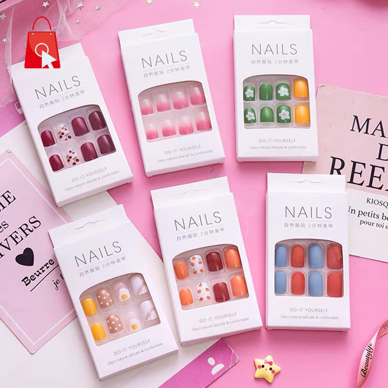 Bộ 24 Móng Tay Giả Chống Nước Jp1