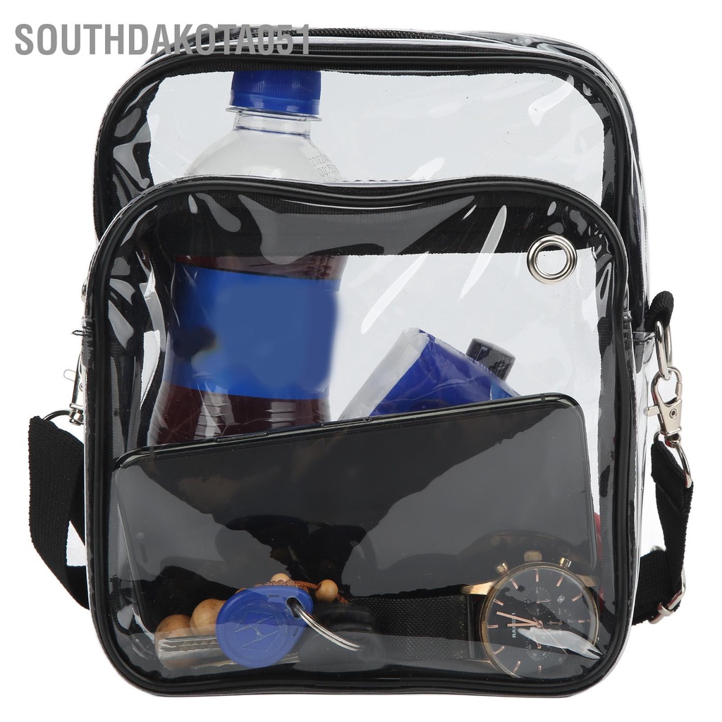 Hàng HOT Túi Messenger đeo vai trong suốt chất liệu PVC Bụi bẩn chống nước【Southdakota051】