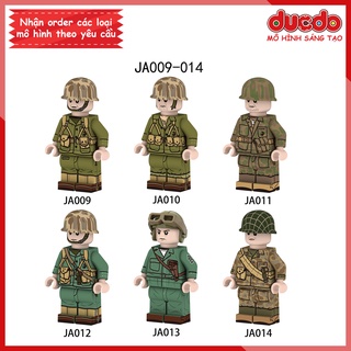 Minifigures thủy quân lục chiến Hoa Kỳ - Đồ chơi Lắp ghép Xếp hình Mô hình Mini WW2 JA009 - 014