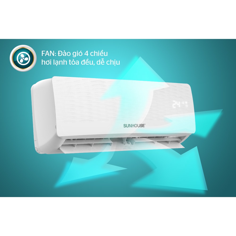[Miễn phí vận chuyển và công lắp đặt] Điều hòa không khí hai chiều SUNHOUSE SHR-AW09H110/18H110