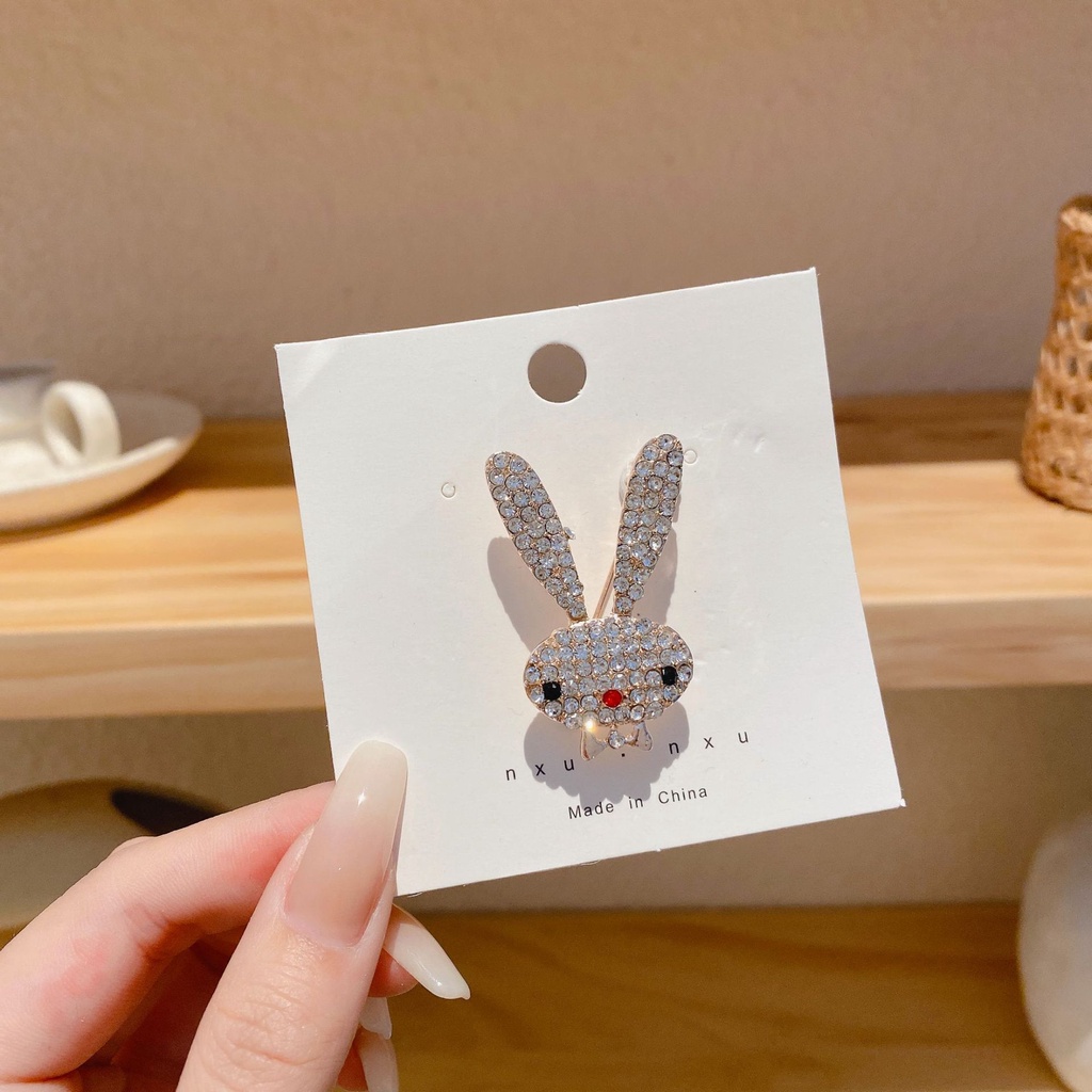 Trâm Cài Áo Hợp Kim Hình Hoa Đính Đá Thời Trang Dễ Phối Đồ