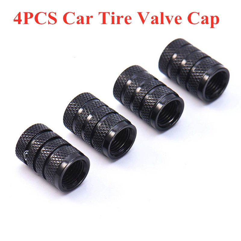 Set 4 nắp đậy van bánh xe hơi bằng hợp kim nhôm siêu bền
