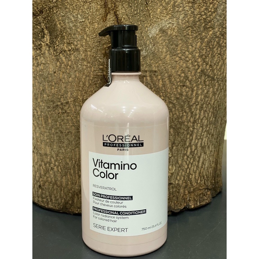 Dầu xả giữ màu tóc nhuộm Loreal Vitamino Color 750ml