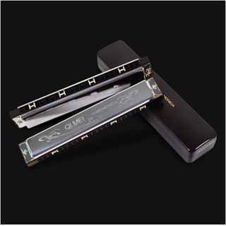 Kèn harmonica 24 lỗ 2 hàng cao cấp qi mei
