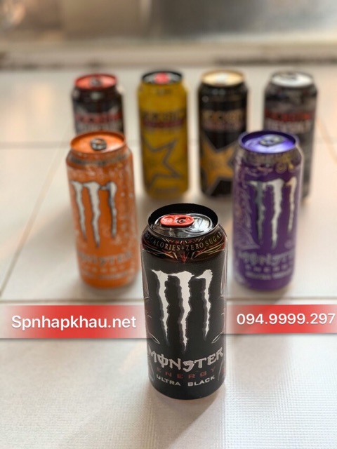 Nước Tăng Lực Monster Mỹ 473ml Lon Lớn