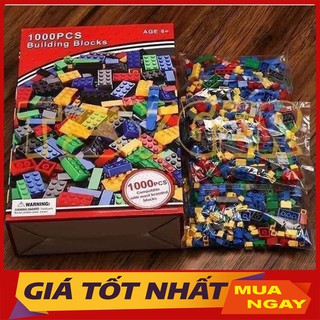 Bộ Lắp Ráp Lego Đỏ 1000 Chi Tiết Lắp Ghép Sáng Tạo Cho Bé