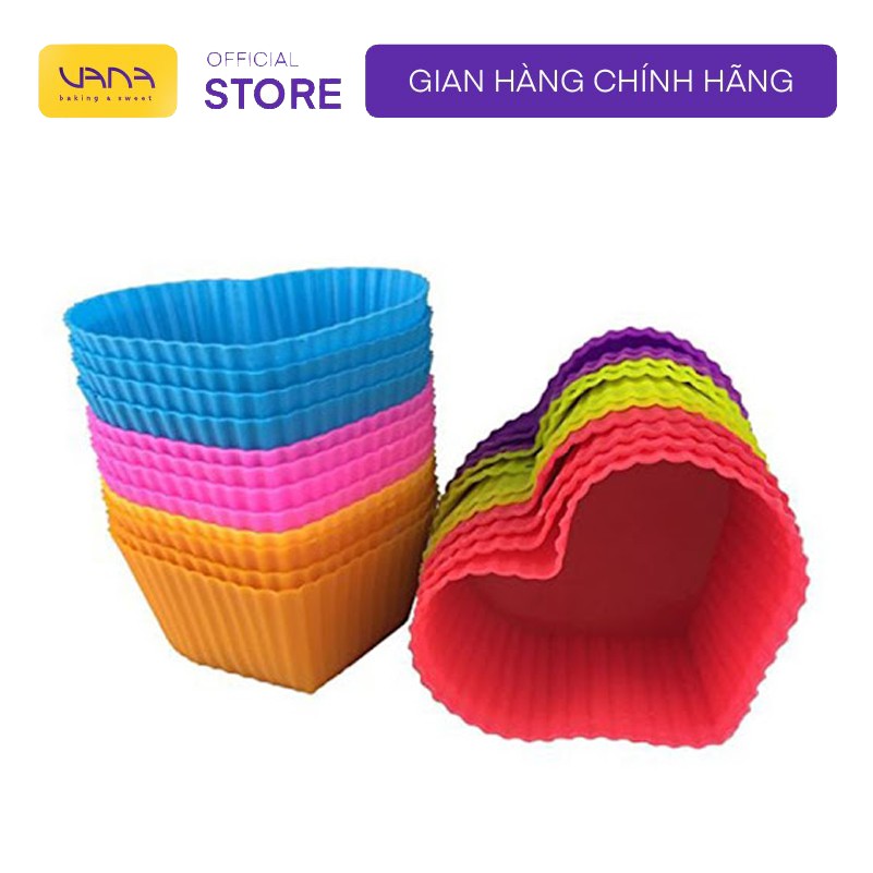 KHUÔN LÀM BÁNH MINI CUPCAKE SILICON CHỊU NHIỆT TỐT