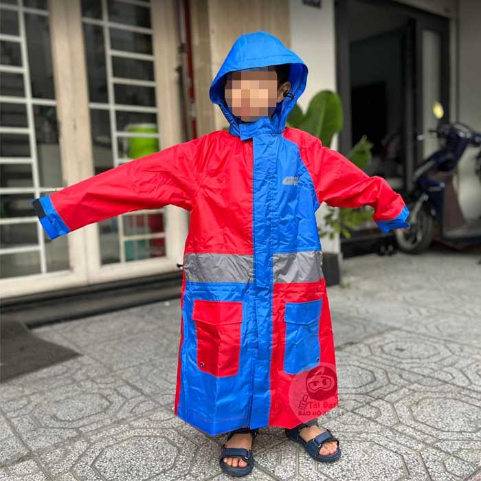 Áo đi mưa Givi thương hiệu Ý mã PUZ20 cho trẻ em đi xe máy