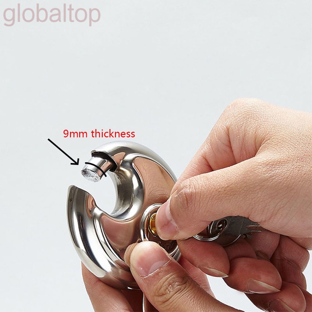 Ổ khóa đĩa tròn lớn chống trộm bằng thép không gỉ dành cho nhà kho/xe đạp/cửa sổ