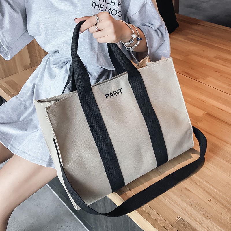 D227 Túi xách bản to kiểu dáng đơn giản nhẹ nhàng(SIZE 38X29CM).