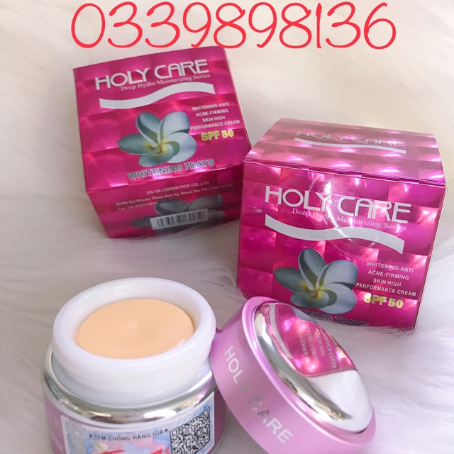 KEM HOLY CARE HỒNG NGỪA MỤN, TRẮNG DA CHÍNH HÃNG