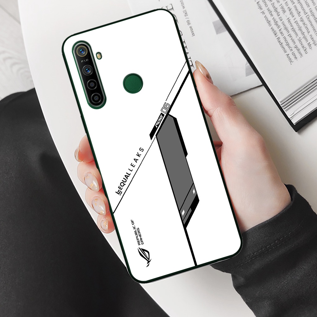 Ốp lưng điện thoại Realme 5, 5i - Republic of Gamers, chất liệu kính cường lực