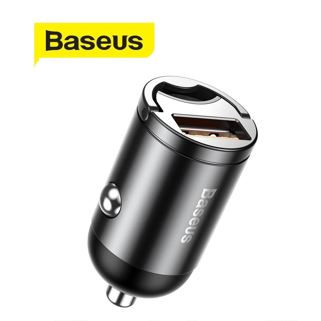 Tẩu sạc nhanh 30W Baseus Tiny Star QC 1 cổng USB hợp kim nhôm cao cấp dành cho xe hơi