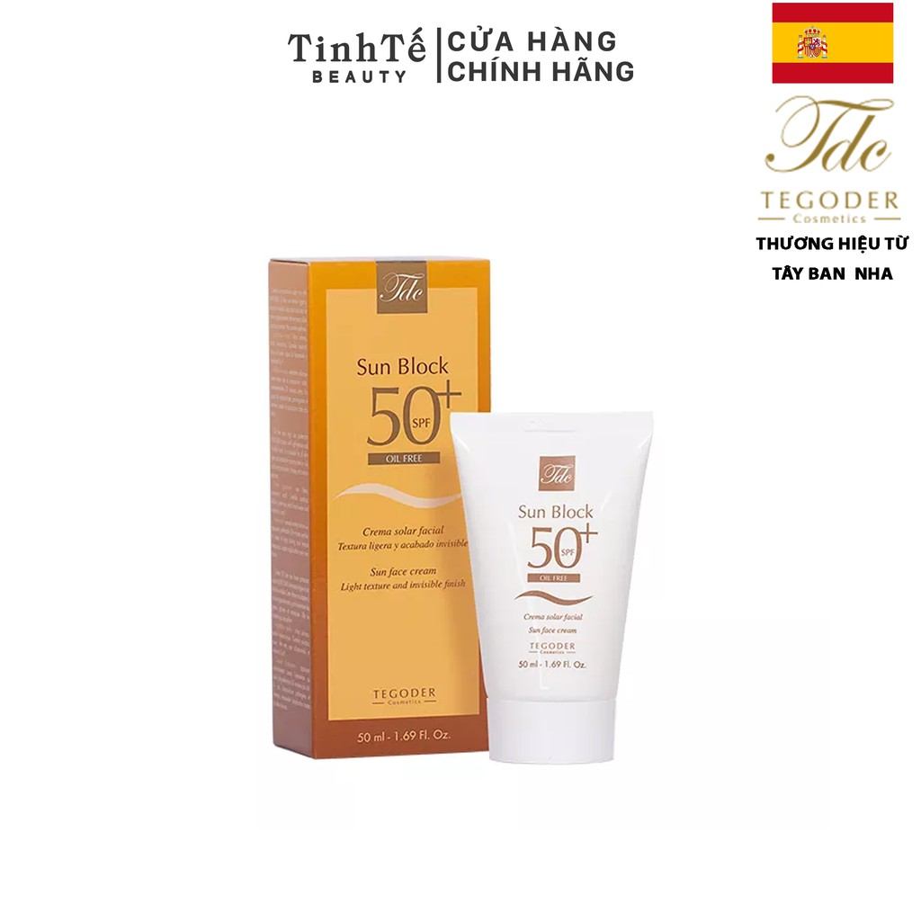 Kem Chống Nắng Dành Cho Da Dầu Tegoder TDC Sun Block SPF 50+ Oil Free 50ml