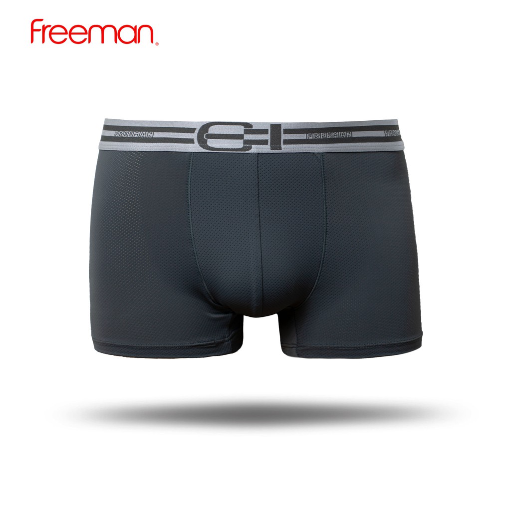 Quần lót boxer nam Freeman, chất liệu thun lạnh thông hơi cao cấp thoáng mát, thiết kế đai lưng ấn tượng 6527