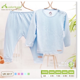 [UALA ROGO] Bộ Quần Áo Dài Tay Trơn Vải Sợi Tre UR3017