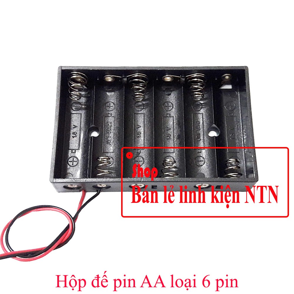Hộp đế pin AA loại 6 pin