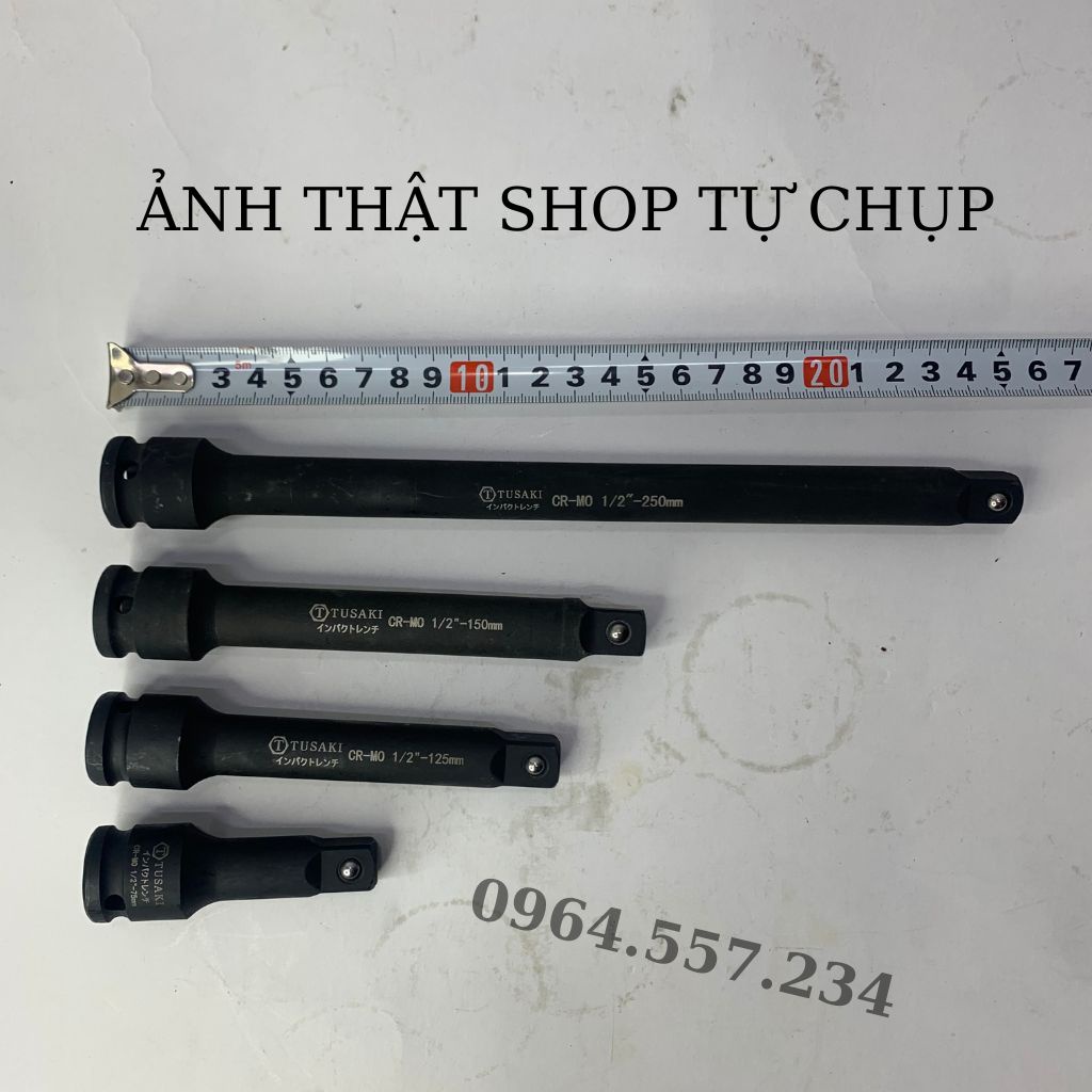 Đầu Khẩu, Đầu Nối 1/2" inch, Đầu Nối Ngắn Dài Đủ Các Số TUSAKI-JAPAN