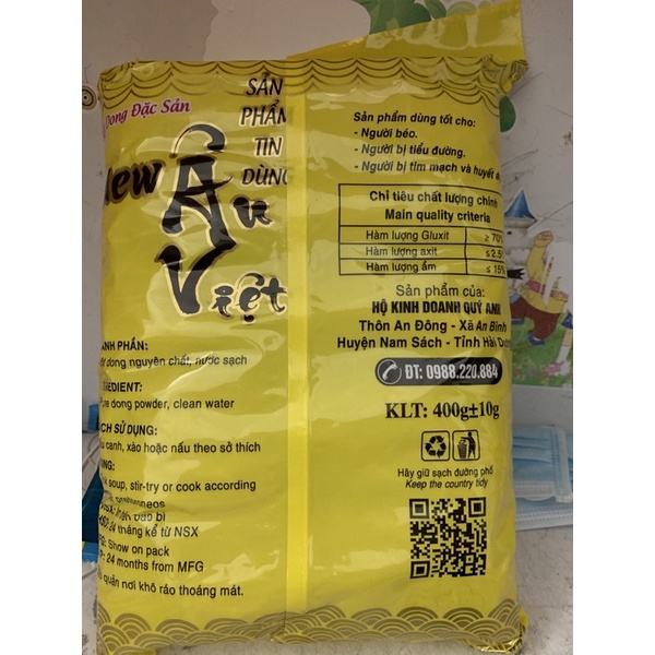 Miến Dong đặc sản Âu việt 400g