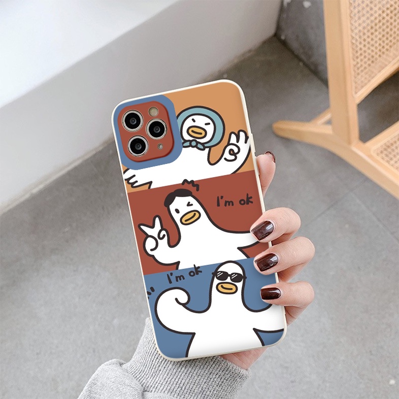 [ IPHONE ] Ốp Lưng Bảo Vệ CAMERA  vuông VỊT OK ốp iphone 12 pro /x/ 8plus/11 pro/11/12 pro max/13/promax tr326