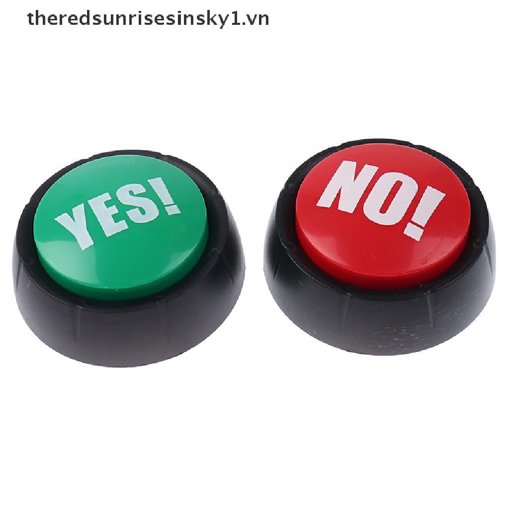Nút bấm trả lời in chữ no / sorry / yes độc đáo vui nhộn cho các bữa tiệc