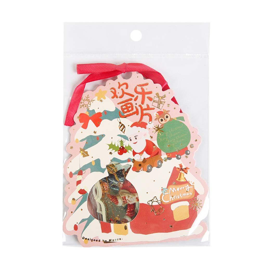 AUGUSTINA Sticker Dán Trang Trí Sổ Tay Phong Cách Giáng Sinh